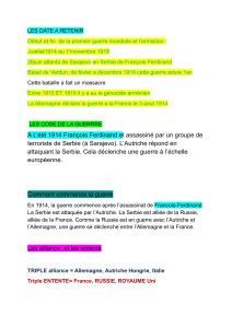 FICHE 1ER GUERRE MONDIAL