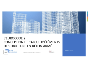 L'EUROCODE 2 : Conception et calcul en b&eacute;ton arm&eacute;
