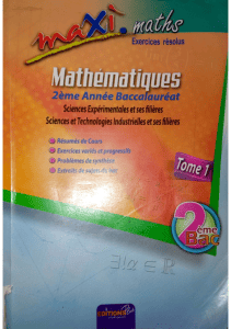 Maxi Maths: Mathematics for 2nd Year Baccalaureate