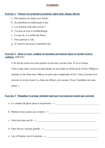 grammaire: les pronoms personnels ce2