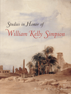Studies in Honor of William Kelly Simpson: Ancient Egyptian Portraiture