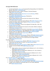 Bibliographie des &oelig;uvres de Georges Didi-Huberman