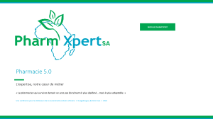 Pharmacie 5.0 : Transformation Num&eacute;rique de la Pharmacie Africaine
