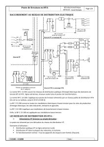 Poste de livraison en HTA pour BTS &eacute;lectrotechnique