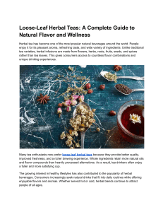 Loose-Leaf Herbal Teas: A Complete Guide