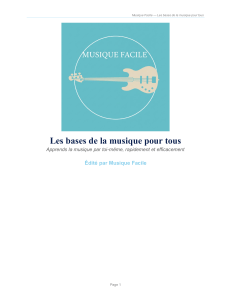 Apprendre les bases de la musique : Rythme, Notes, Gammes & Accords