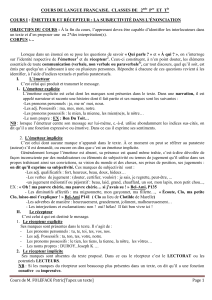 Cours de fran&ccedil;ais : &Eacute;metteur et r&eacute;cepteur - 2nde et Tle