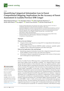 Quantifying Categorical Information Loss in Forest Compositional Mapping: Lualaba Province (DR Congo)