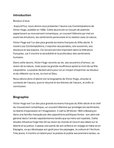 Analyse de Les Contemplations de Victor Hugo