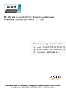 NF C17-200 : Installations &eacute;lectriques ext&eacute;rieures (2016)