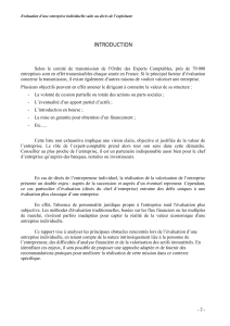 &Eacute;valuation d'une entreprise individuelle apr&egrave;s d&eacute;c&egrave;s de l'exploitant