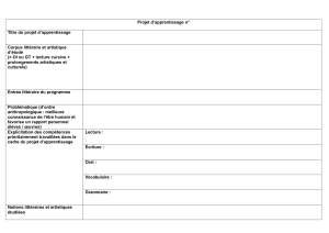 outil pour constuire et pr&eacute;senter un projet d'apprentissage
