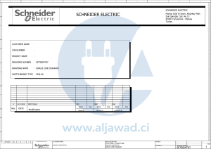 Schneider Electric SM6-36 Single Line Diagram Manual