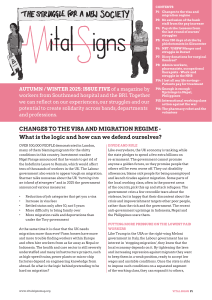 Vital Signs Magazine Issue 5: NHS Workers' Struggles & Migration Policies