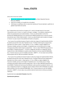 Guide des PROMs pour PTH et PTG