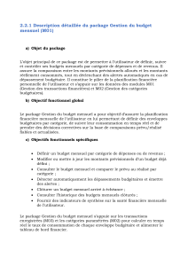 Sp&eacute;cification du package de gestion de budget mensuel M01