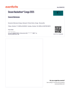 Ocean Hackathon Congo 2025 Ticket