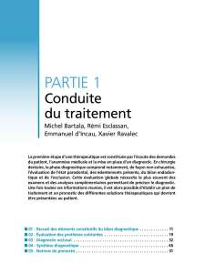 Conduite du traitement dentaire : Partie 1