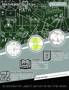 Math&eacute;matiques en 2nde C - Cours et exercices gratuits