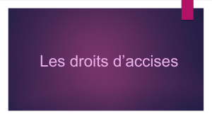 Les droits d'accises au Niger : taux, exon&eacute;rations, marquage
