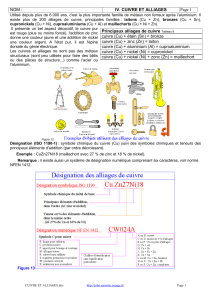 Cuivre et Alliages : Propri&eacute;t&eacute;s, Alliages et Applications