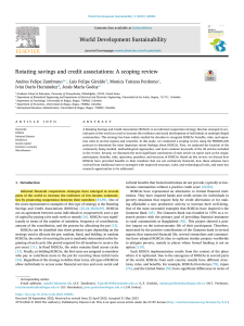 Rotating Savings and Credit Associations: Scoping Review