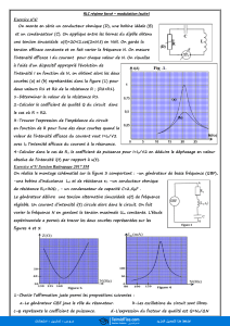 RLC Forc&eacute; & Modulation - Exercices de Physique