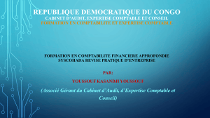 Formation Comptabilit&eacute; Financi&egrave;re SYSCOHADA R&eacute;vis&eacute;