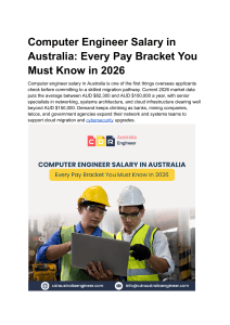 Computer Engineer Salary Australia 2026: Pay Brackets & Migration Guide