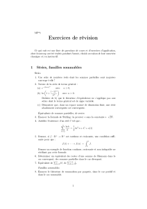 Exercices de r&eacute;vision math&eacute;matiques : Analyse avanc&eacute;e