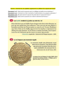 Exercice : Organisation et unification du royaume de France par les Cap&eacute;tiens