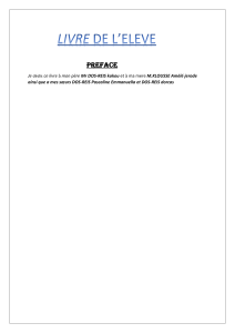 Livre de l'&eacute;l&egrave;ve - Pr&eacute;face