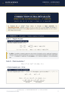 Correction BAC Math&eacute;matiques 2025 - Elite Science