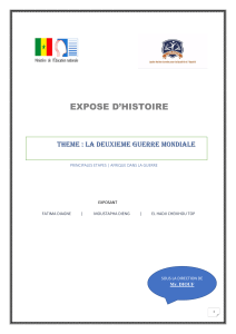 Seconde Guerre Mondiale: Principales &Eacute;tapes et R&ocirc;le de l'Afrique