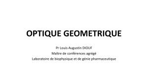 Optique G&eacute;om&eacute;trique - Cours Universitaire