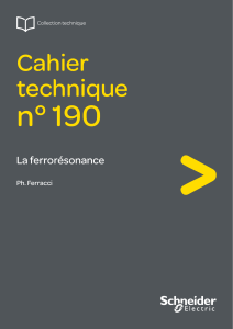 Cahier technique n&deg; 190: La ferror&eacute;sonance
