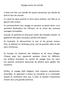 Voyage autour du monde : histoire et questions de compr&eacute;hension