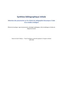 D&eacute;tection de pneumonie sur radiographies thoraciques avec IA : Revue bibliographique