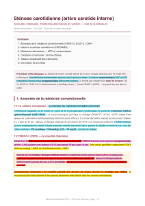 St&eacute;nose carotidienne: Avanc&eacute;es m&eacute;dicales, m&eacute;decines alternatives et nutrition