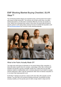 EMF Blocking Blanket Buying Checklist: Key Questions to Ask