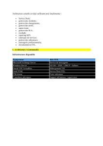 Guide d'impl&eacute;mentation ITIL : architecture et outils