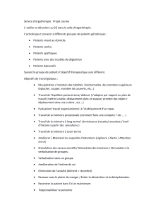 Projet Cuisine : Ergoth&eacute;rapie pour G&eacute;riatrie