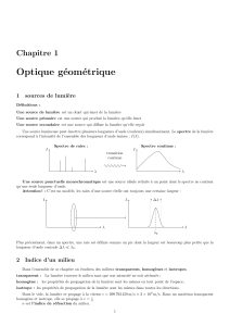 Chapitre 1 : Optique g&eacute;om&eacute;trique &ndash; MPSI Physique-Chimie
