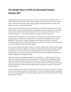 How to Verify AI-Generated Content: Checker GPT Guide