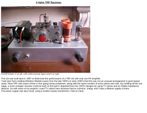 4 Valve TRF Receiver: Design & Performance