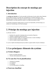 Moulage par injection : principe et applications