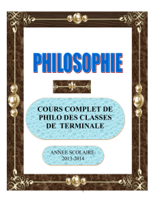 Cours complet de philosophie pour les classes de terminale 2013-2014