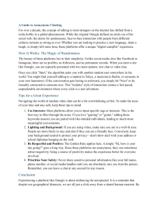 A Guide to Anonymous Chatting: Tips for Safe Online Interactions