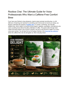 Rooibos Chai Guide for Voice Professionals