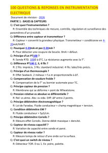 100 Questions & R&eacute;ponses en Instrumentation Electrique